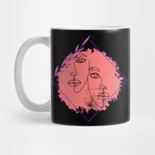 Two Face Design Mug